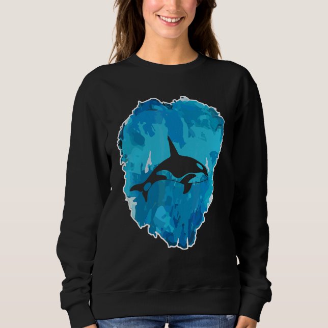 Camiseta Orca Em Um Bloco De Gelo Para a Eternidade (Frente)