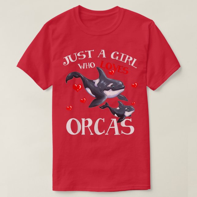 Camiseta Orca Fan Sea Animal Marine Mamíferos Apenas Uma Ra (Frente do Design)