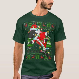 Camiseta Orca Fish Xmas Tree Matando Papais noeis Orca Ugly