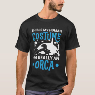 Camiseta Orca Gráfico Para Mulheres Homens Miúdos Couve De