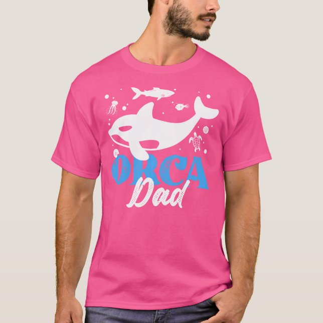 Camiseta Orca Graphic For Boys Men Pai Whale Swea (Frente)