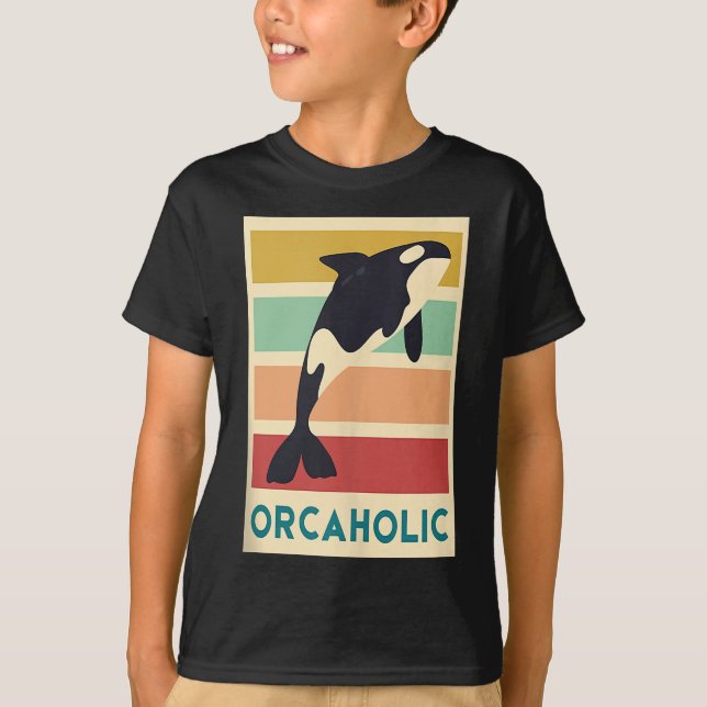 Camiseta orca graphic  killer whale lover ocean activist (Frente)
