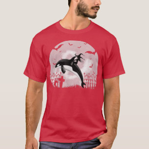 Camiseta Orca Killer Whale Moonlight Dia de as Bruxas engra