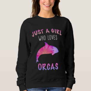 Camiseta Orca Killer Whale Ocean Só uma garota de Long Slee