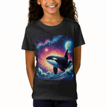 Orca Killer Whale Starry Night Colorors Art