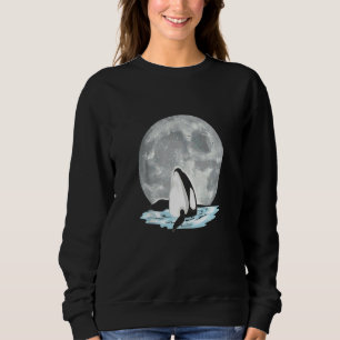 Camiseta Orca Luar da Lua Lua Cheia Oceano Animal Baleia A