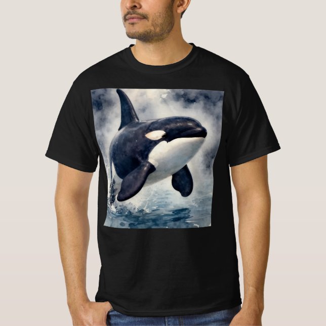Camiseta Orca Ondas tempestuosas (Frente)