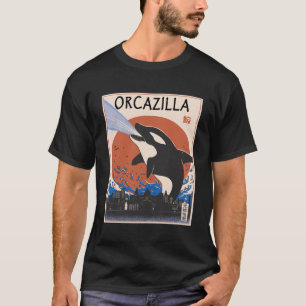 Camiseta Orca Orcazilla Whale Presente Vintage Cute Whale