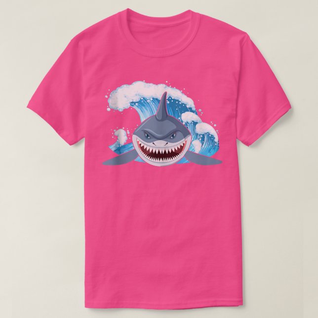 Camiseta Orca Plush Shark Tee Tee Women Shark Shark Mouth 6 (Frente do Design)