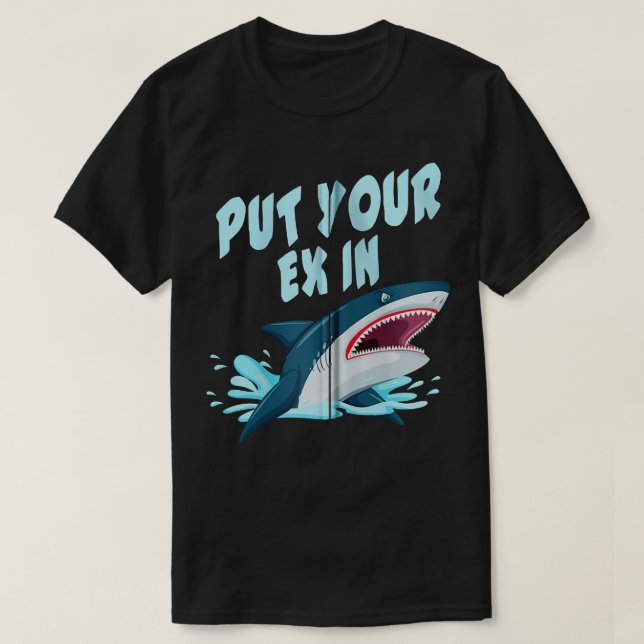Camiseta Orca Plush Shark Tee Tee Women Shark Shark Mouth Z (Frente do Design)