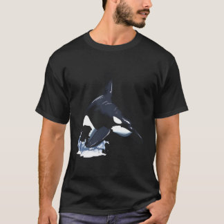 Camiseta Orca Salta Para Fora Da Baleia De Espada De Baleia