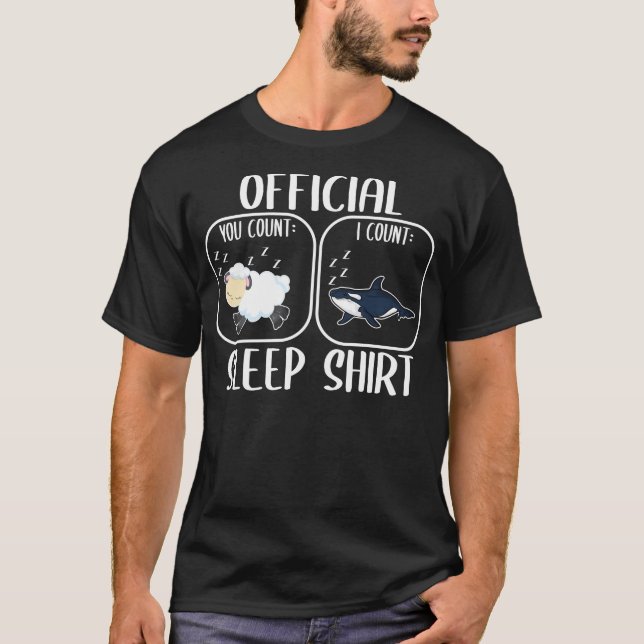 Camiseta Orca Sleep Shirt Count Sheep (Frente)