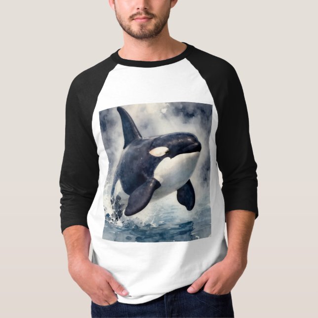 Camiseta Orca Stormy waves (Frente)