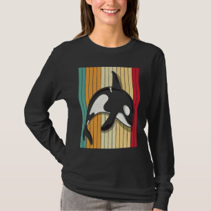 Camiseta Orca Vintage Retro Espada Baleia Orca