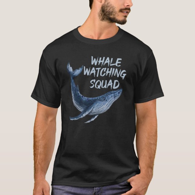 Camiseta Orca Whale Assistindo Esquadrão (Frente)