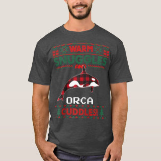 Camiseta Orca Whale Christmas Pajama Ugly Christmas Sweat