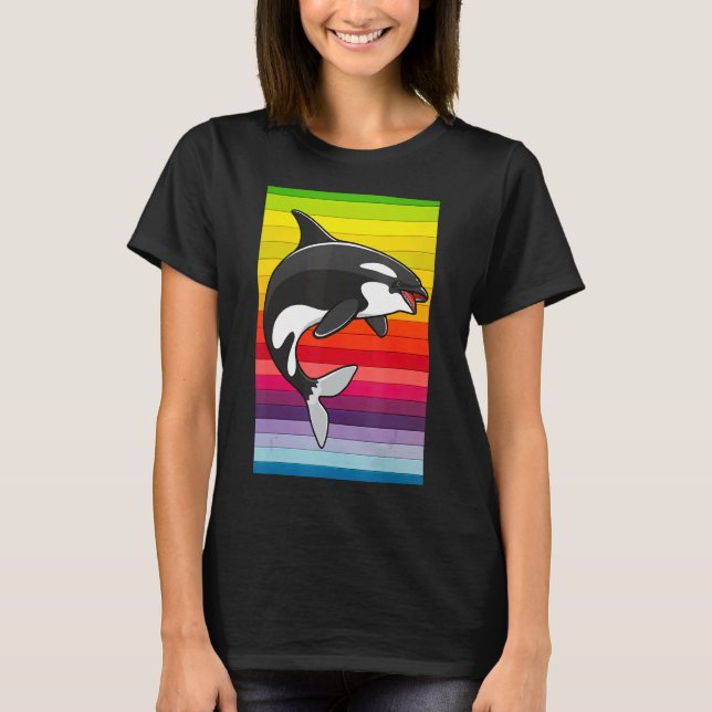 Camiseta Orca Whale Vintage 80s (Frente)