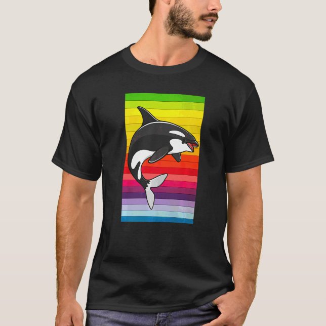 Camiseta Orca Whale Vintage 80s (Frente)