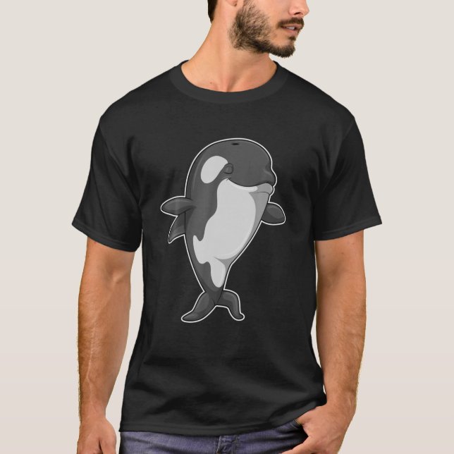 Camiseta Orca Yoga Stretching Exercise Fitness (Frente)