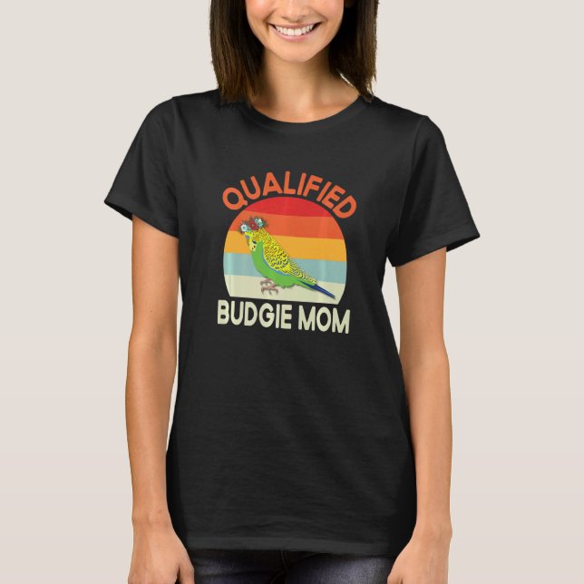 Camiseta Orçamento Mãe Orçamento Papagaio Parakeet (Frente)