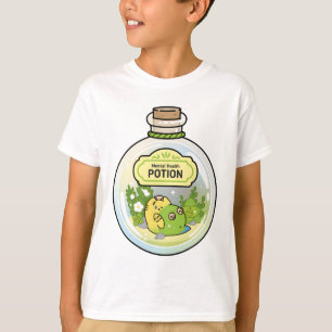 Camiseta Orçamento Verde da Poção de Saúde Mental