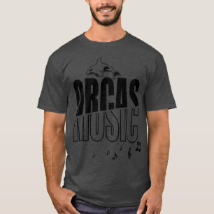Camiseta Orcas e Musical Piano Choir Whale