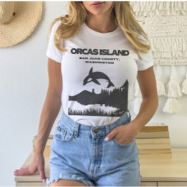 Camiseta Orcas Island Grunge Aestic T Shirt