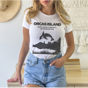 Camiseta Orcas Island Grunge Aestic T Shirt