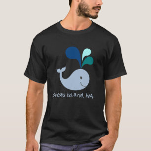 Camiseta Orcas Island Washington Cute Whale Lover Cartoon