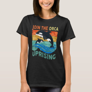 Camiseta Orcas Levantando-Se Junta Ao Ataque Orca Levante B
