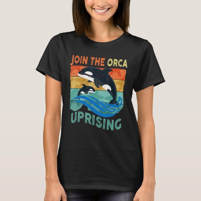 Camiseta Orcas Levantando-Se Junta Ao Ataque Orca Levante B (Frente)