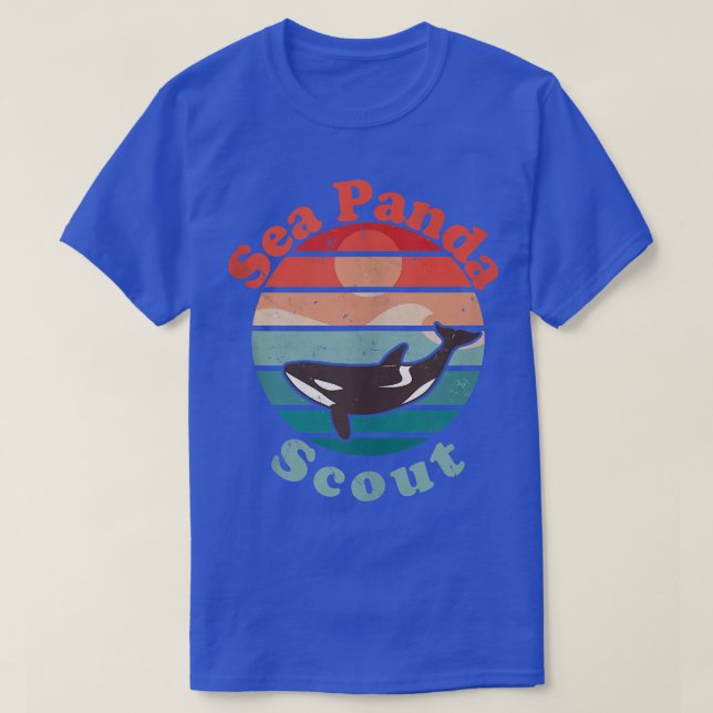 Camiseta Orcas Marine Biologista Sea Panda Scout Topo (Frente do Design)