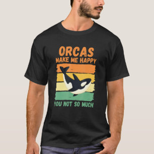 Camiseta Orcas Me Faz Feliz Você Não