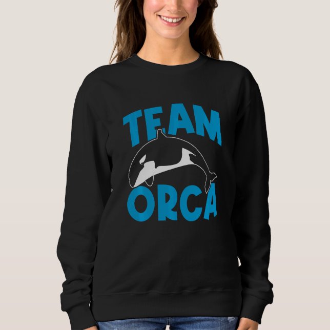 Camiseta Orcas  Orca  Team Orca Whales Swea (Frente)