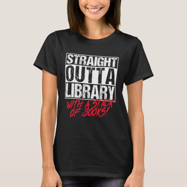 Camiseta Orcas Straight Outta Library Book (Frente)