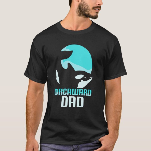 Camiseta Orcaward Dad Orcas Awkward Orca Humor Father Daddy (Frente)