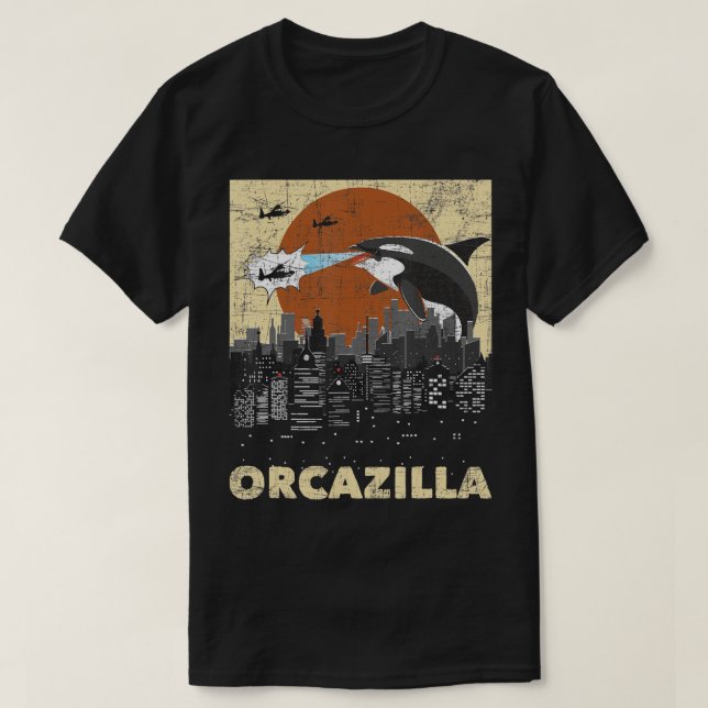 Camiseta Orcazilla - Biólogo Marinho do Oceano Lover de Bal (Frente do Design)