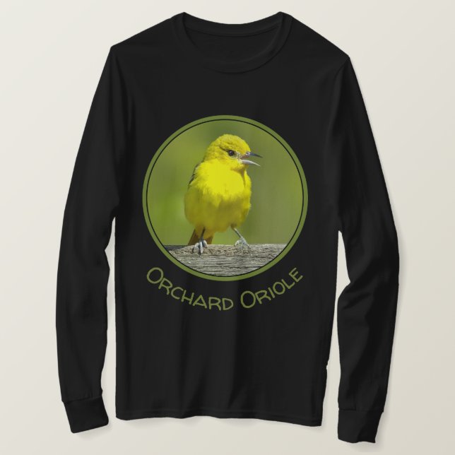 Camiseta Orchard Oriole - Fotografia Original (Frente do Design)