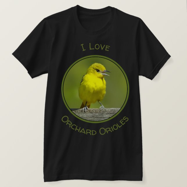 Camiseta Orchard Oriole - Fotografia Original (Frente do Design)