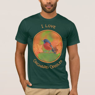 Camiseta Orchard Oriole Songbird Pintura Original