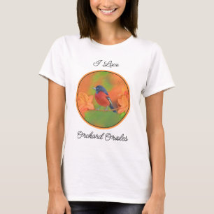 Camiseta Orchard Oriole Songbird Pintura Original