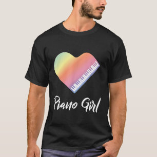 Camiseta Orches Clássicas de Música Pianista Rapariga Piani