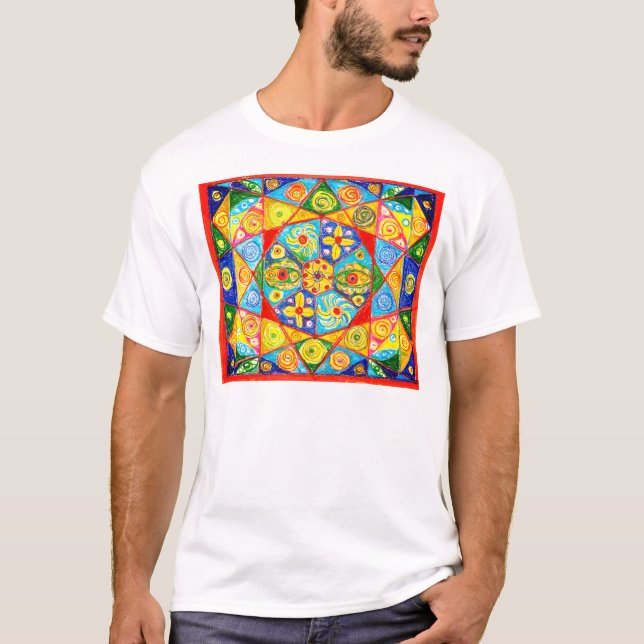 Camiseta ordem abstrato (Frente)