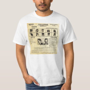 Camiseta Ordem de DOJ Identifcation John Dillinger 1217