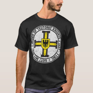 Camiseta Ordem dos Cavaleiros Casaco de Armas Teutônicas