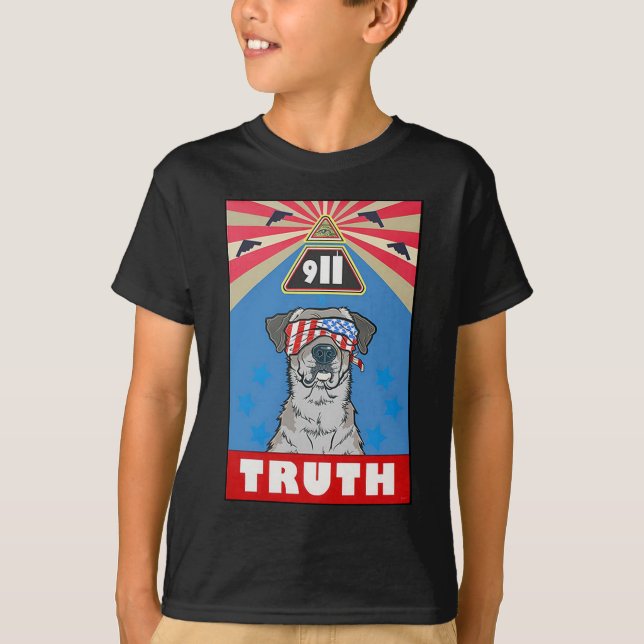Camiseta ordem mundial novo 911 do illuminati (Frente)