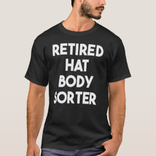 Camiseta Ordenador de Corpo de Chapéu Aposentado