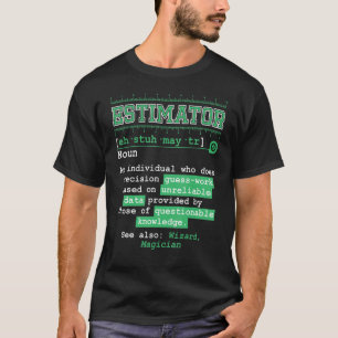 Camiseta Ordens de Produção de Cálculo de Estimação do Aval