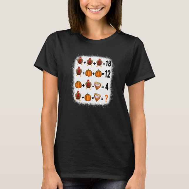 Camiseta Order Of Operations Quiz Math Teacher Happy Thanks (Frente)