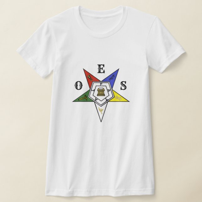 Camiseta Order of the Eastern Star Emblem of the Order (Postura )